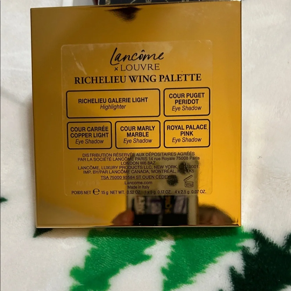 Lancome Louvre Eyeshadow Palette - Green, Pink, Gold - Picture 5 of 5
